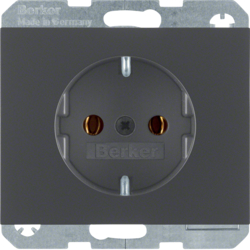 Berker 41157006, SCHUKO S/outlet plug-in terminal-K.1 ant, 4011334297079
