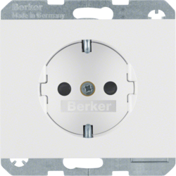 Berker 41357009, SCHUKO-STECKDOSE K.1 POLARWEI? MIT ZEN.., 4011334263517