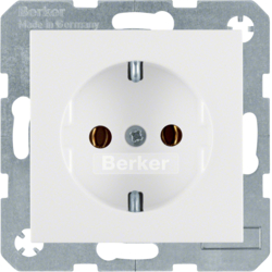 Berker 41431909, SOCKET OUTLET S.1/B.3/B.7  PW, 4011334233961