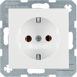 Berker 41438989, SOCKET OUTLET S.1/B.3/B.7  PW, 4011334277613