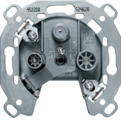 Berker 452210, TV socket outlet 3hole single, 4011334424666