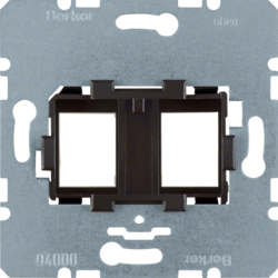 Berker 454107, Supporting Plate with Brown Mount 2-gang, 4011334199519