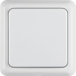 Berker 471809, SCHUKO so. hinged cover, frame, IP44 pw, 4011334229230