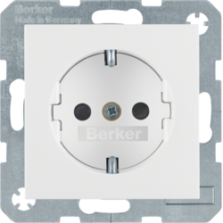 Berker 47238989, SOCKET OUTLET S.1/B.3/B.7 PW, 4011334277774