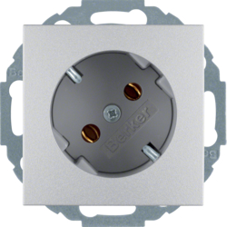 Berker 47271404, SOCKET OUTLET S.1/B.3/B.7 ALU, 4011334224211