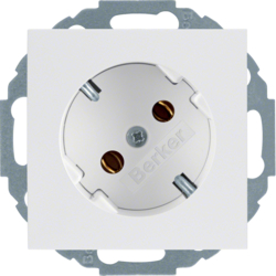 Berker 47271909, SOCKET OUTLET S.1/B.3/B.7 PW, 4011334224235