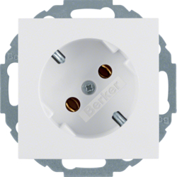 Berker 47278989, SOCKET OUTLET S.1/B.3/B.7 PW, 4011334277330