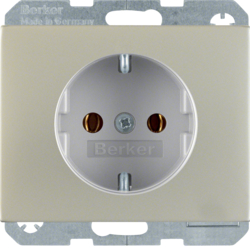 Berker 47357004, SCHUKO-socket outlet K.5 s/steel, 4011334282266