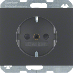 Berker 47357006, SCHUKO S/outlet screw-in terminal-K.1 ant, 4011334296560