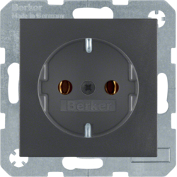 Berker 47431606, SOCKET OUTLET S.1/B.3/B.7 ANTHRACI, 4011334224280
