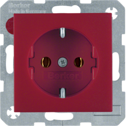 Berker 47431912, SOCKET OUTLET S.1/B.3/B.7 RED, 4011334224327