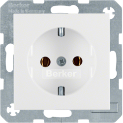 Berker 47438989, SOCKET OUTLET S.1/B.3/B.7 PW, 4011334277552