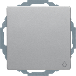 Berker 47446084, SCHUKO so w hinged cover EHCP Q.x alu, 4011334443193