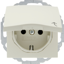 Berker 47448982, SOCKET OUTLET S.1/B.3/B.7 PW, 4011334280743