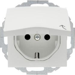 Berker 47448989, SOCKET OUTLET S.1/B.3/B.7 PW, 4011334280736