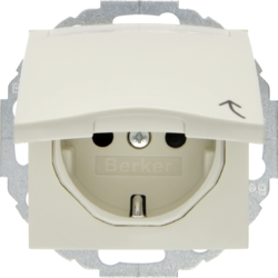 Berker 47468982, SOCKET OUTLET S.1/B.3/B.7 Wh, 4011334280767