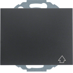 Berker 47477106, SCHUKO so w hinged cover EHCP K.5 anthra., 4011334296508