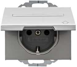 Berker 47487103, SCHUKO so. hin. cov LF EHCP 45? K.5 alu, 4011334378495
