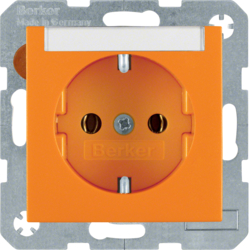 Berker 47501907, SOCKET OUTLET S.1/B.3/B.7 ORANGE, 4011334224488