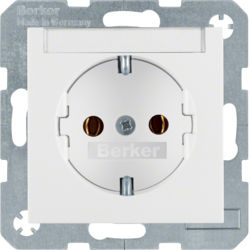 Berker 47501909, SOCKET OUTLET S.1/B.3/B.7 PW, 4011334224495