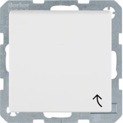 Berker 47511909, SCHUKO so. hinged cover S.1/Bx pol white, 4011334235682
