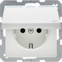 Berker 47516039, SCHUKO so. hin cov+SV impr. Q.x pw, 4011334317654
