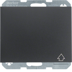 Berker 47517206, SCHUKO so hinged cover EHCP K.1 anthra., 4011334296447