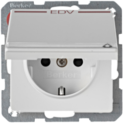 Berker 47526059, SCHUKO so hin. cov.+EDV LF Q.x pol wh., 4011334329343