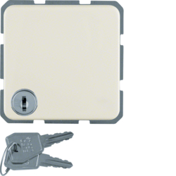Berker 4763, SCHUKO so. hinged cov. lock IP44 white, 4011334228684
