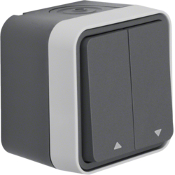 Berker 50753505, W.1 Shutter PB w Symbols grey, 4011334395249