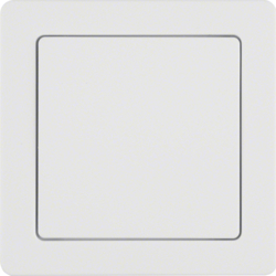 Berker 52046089, Mains Adaptor with Frame, Q.1, White, 4011334354239