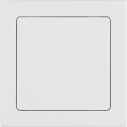 Berker 52046099, Mains Adaptor with Frame, Q.3, White, 4011334393658