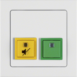 Berker 52056099, Cancellation/Presence Button, Q.3, White, 4011334393665