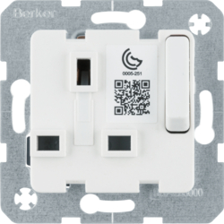 Berker 53420219, 13A insert for socket outlet p-w?w/o LED, 4011334405085