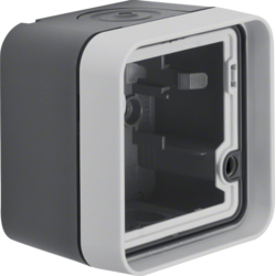 Berker 6118913505, W.1 1G box empty grey, 4011334390039