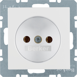 Berker 6167031909, B.1 STECKDOSE POLARWEI?, DAMASZIERT 2P.., 4011334227540