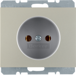Berker 6167157004, 2P STD M STKL ST 8MM K.5 E-STAHL LACK, 4011334274568