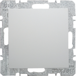 Berker 6710091909, BLANK PLATE B.1 PW, 4011334276586