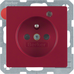 Berker 6765096015, STD M E-ST LED ERHBS Q.1 ROT, 4011334362777