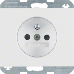 Berker 6765757009, STD+E-ST 2P M KI ST14,5MM K.1 P-W HGL, 4011334274636