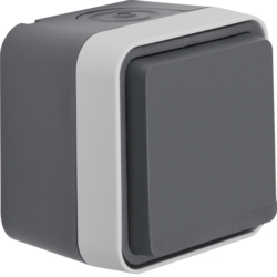 Berker 6768813515, W.1 Socket French w. EHCP grey, 4011334390756