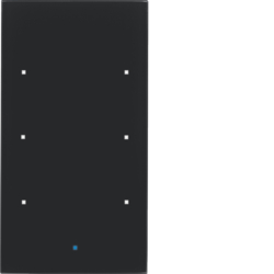 Berker 75143835, TS 3-gang Comfort, Integrated Bus, Black, 4011334381242