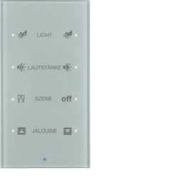 Berker 75144134, TS 4gang Comf/Config, Int Bus, Aluminium, 4011334383918