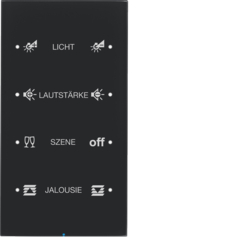 Berker 75144155, TOUCHSENSOR 4F M BA KONFI GLAS R.3 SCHW, 4011334383680