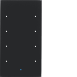 Berker 75144835, TS 4-gang Comfort, Integrated Bus, Black, 4011334381280