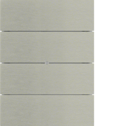 Berker 75164093, B.IQ Push Button 4G Brushed Stainless, 4011334257196