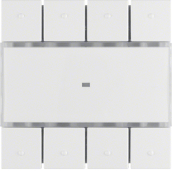Berker 75164689, Push-button 4gang comfort - S/B PW, 4011334264804