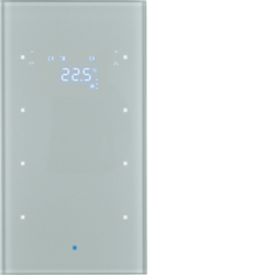 Berker 75643034, TS Sensor IBC Stat 3G Glass Aluminium, 4011334317920