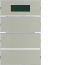 Berker 75663773, Push-button, 3-gang, with room thermost, 4011334283485