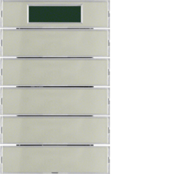 Berker 75665773, Push-button, 5-gang, with room thermost, 4011334283515